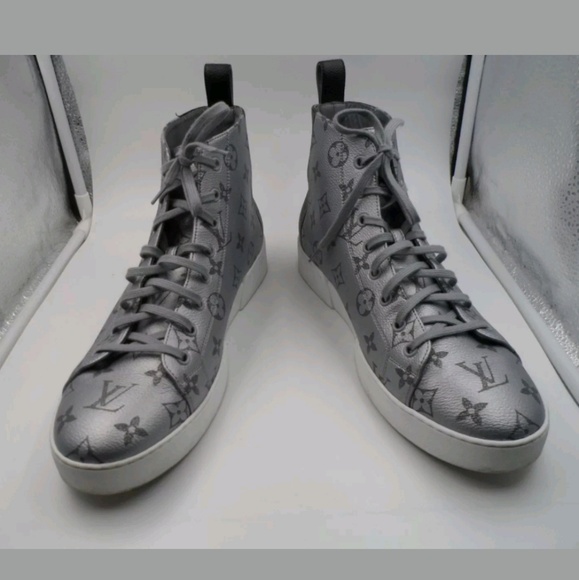 Louis Vuitton Platinum & Black Sneakers - Picture 2 of 8